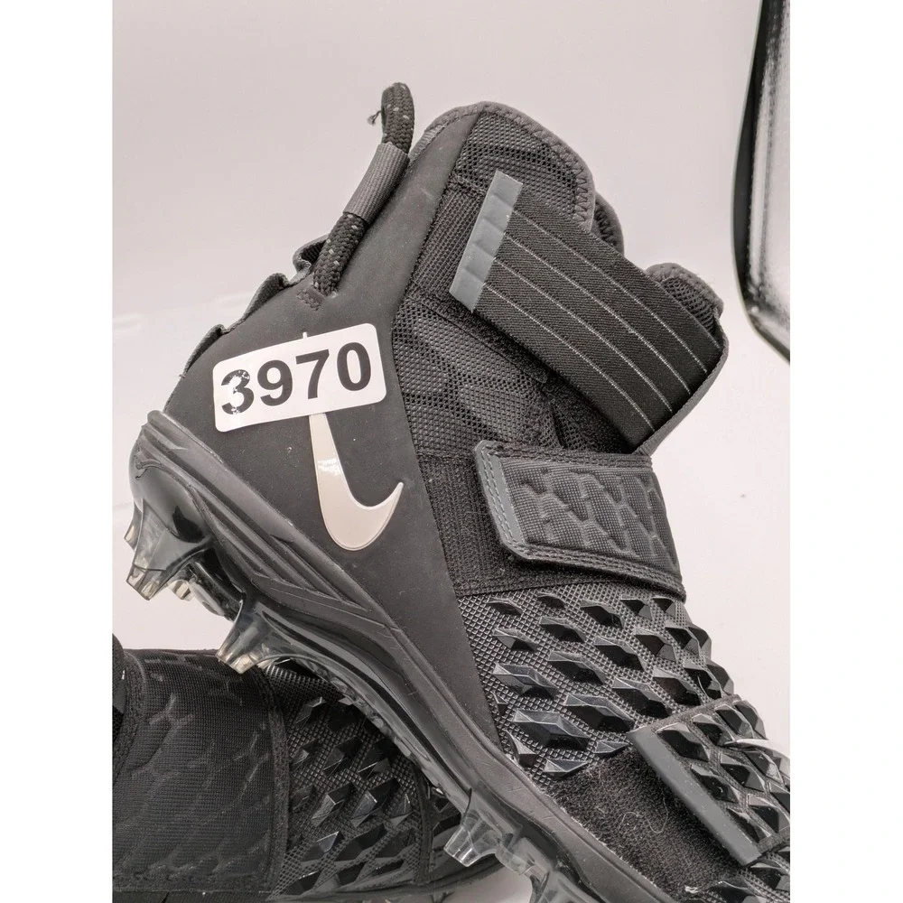 Nike Force Savage Elite 2 Shoes Mens 8.5 Black Football Cleats Spikes AH3999-001